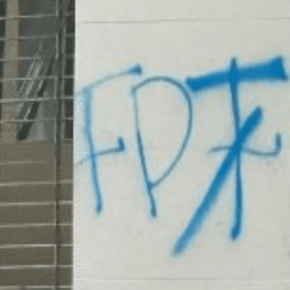 FDT sprayed on building in DTLA