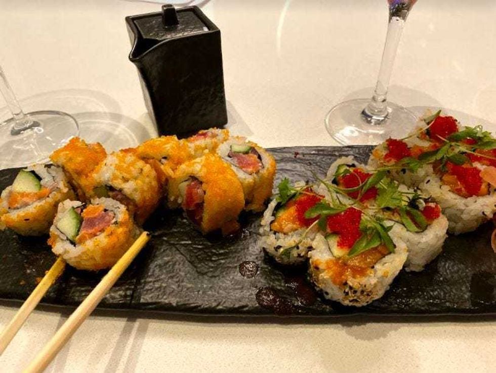 Feasting on some sushi at Zeta Asia!