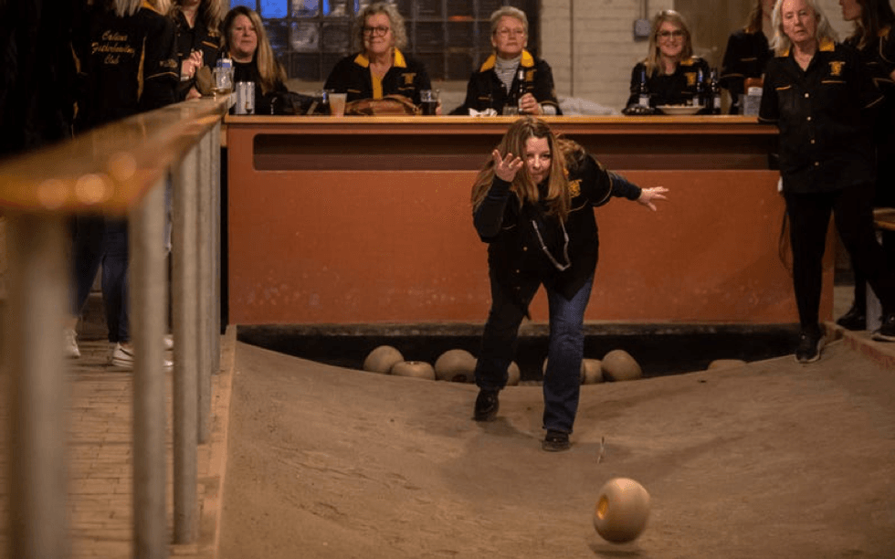 Feather bowling at the Cadieux Cafe