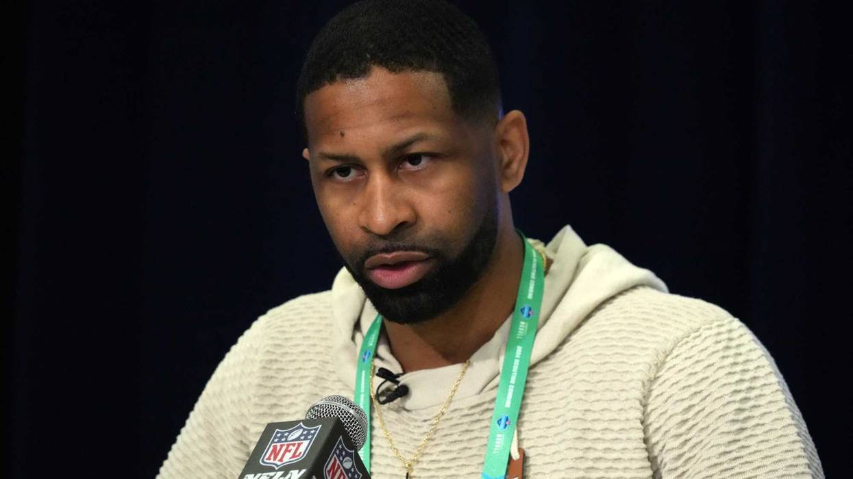 Feb 27, 2024; Indianapolis, IN, USA Cleveland Browns general manager Andrew Berry speaks during a press conference at the NFL Scouting Combine at Indiana Convention Center.