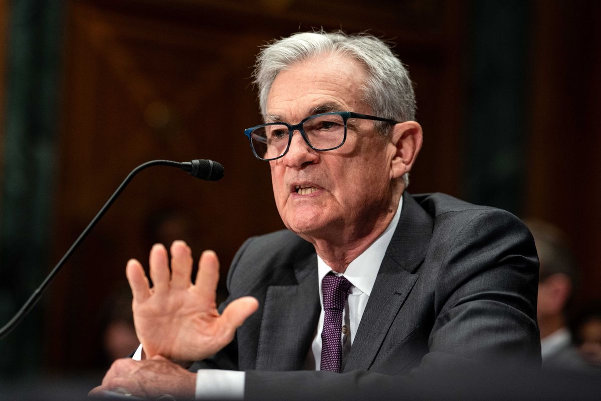 Fed Chair Jerome Powell testifies before the Senate Committee on Banking, Housing, and Urban Affairs during a hearing to "examine the Semiannual Monetary Policy Report to the Congress" on Capitol Hill on June 25, 2025 in Washington, DC.