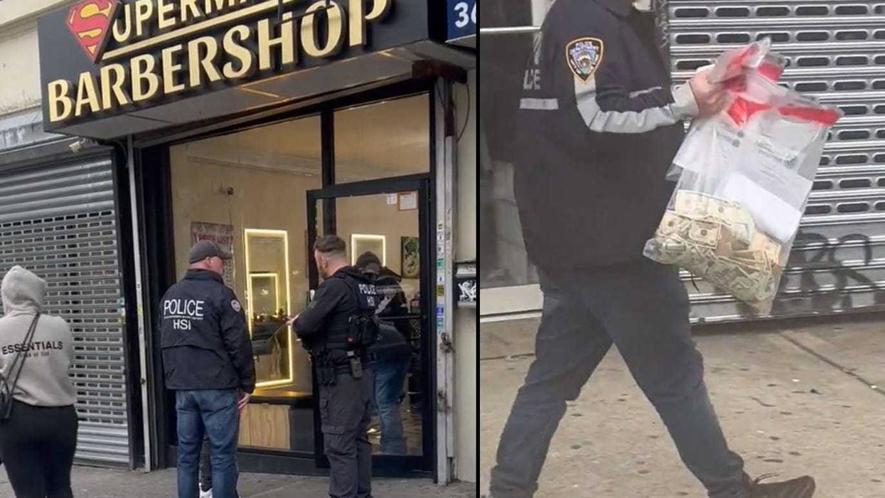 Federal and local law enforcement raided locations in Upper Manhattan Wednesday in a drug and gun bust