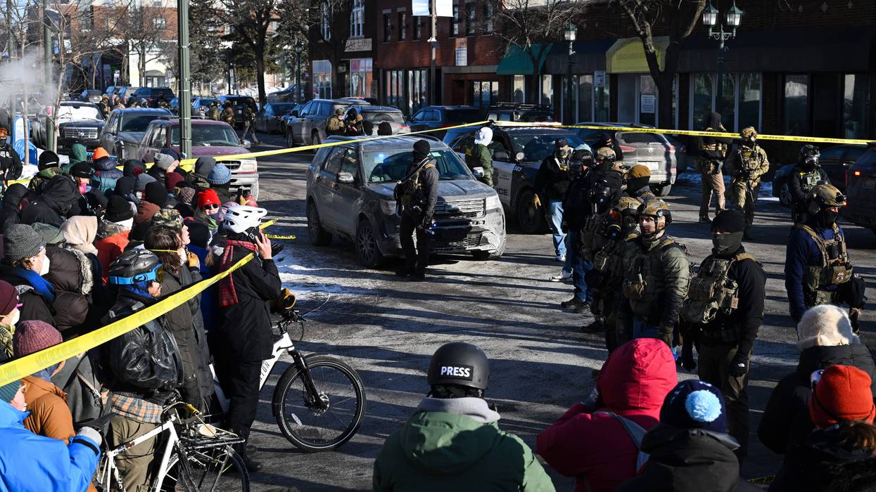 Federal immigration officers shot and killed a man Saturday in Minneapolis, drawing hundreds of protesters in a city already shaken by another fatal shooting weeks earlier.