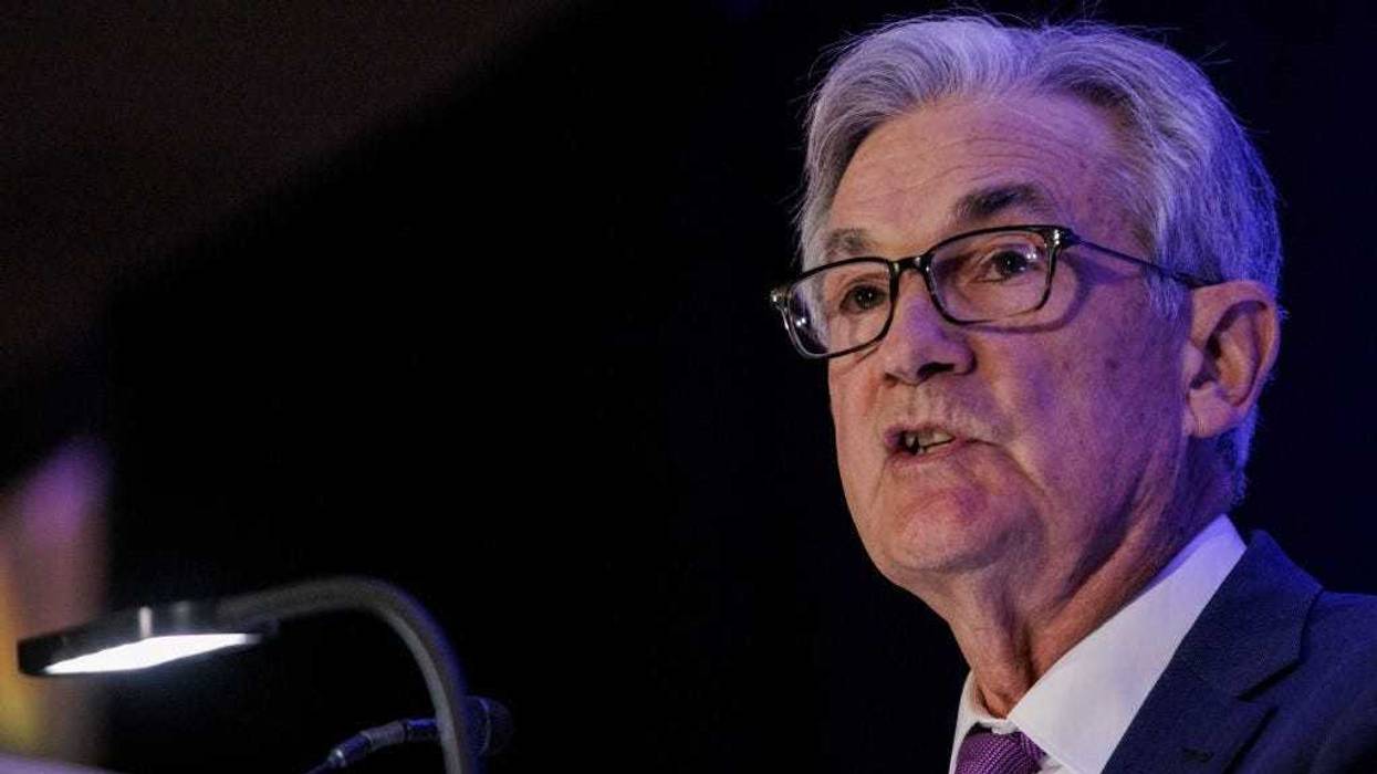 Federal Reserve Board Chair Jerome Powell speaks during a luncheon at the 2022 NABE Economic Policy Conference at the Ritz-Carlton on March 21, 2022 in Washington, DC.