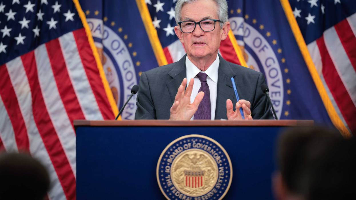 Federal Reserve Chairman Jerome Powell answers questions from reporters following the regular Federal Open Market Committee meetings at the Fed on July 30, 2025 in Washington, DC.