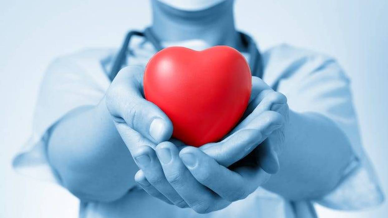 Female Doctor, Red Heart