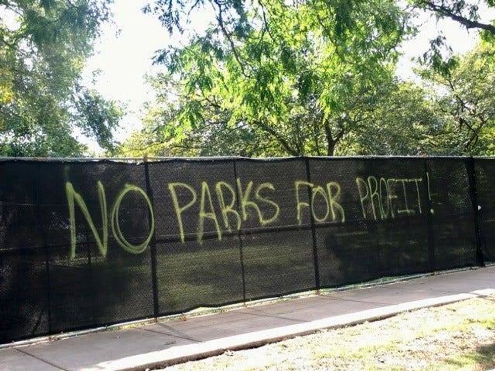 fencing with graffiti