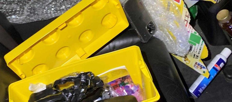 Fentanyl pills hidden in LEGO box
