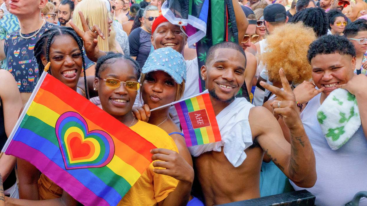 Festivalgoers pose for a photo at Chicago Pride Fest 2024. The Fest returns to Chicago June 21-22.