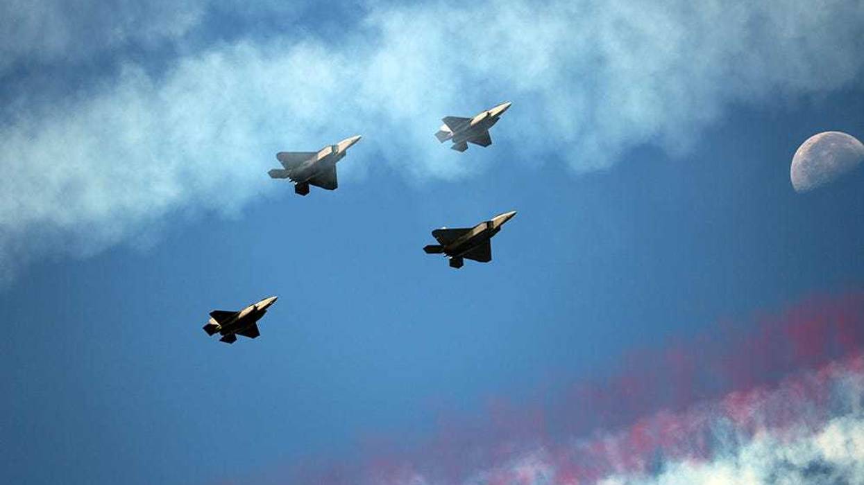 Fighter Jet Flyover Of Hudson River