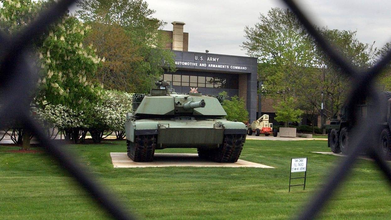 FILE - An M1 Abrams tank is displayed outside the Tank-Army Automotive and Armaments Command (TACOM) in Warren, Mich., Friday, May 13, 2005.