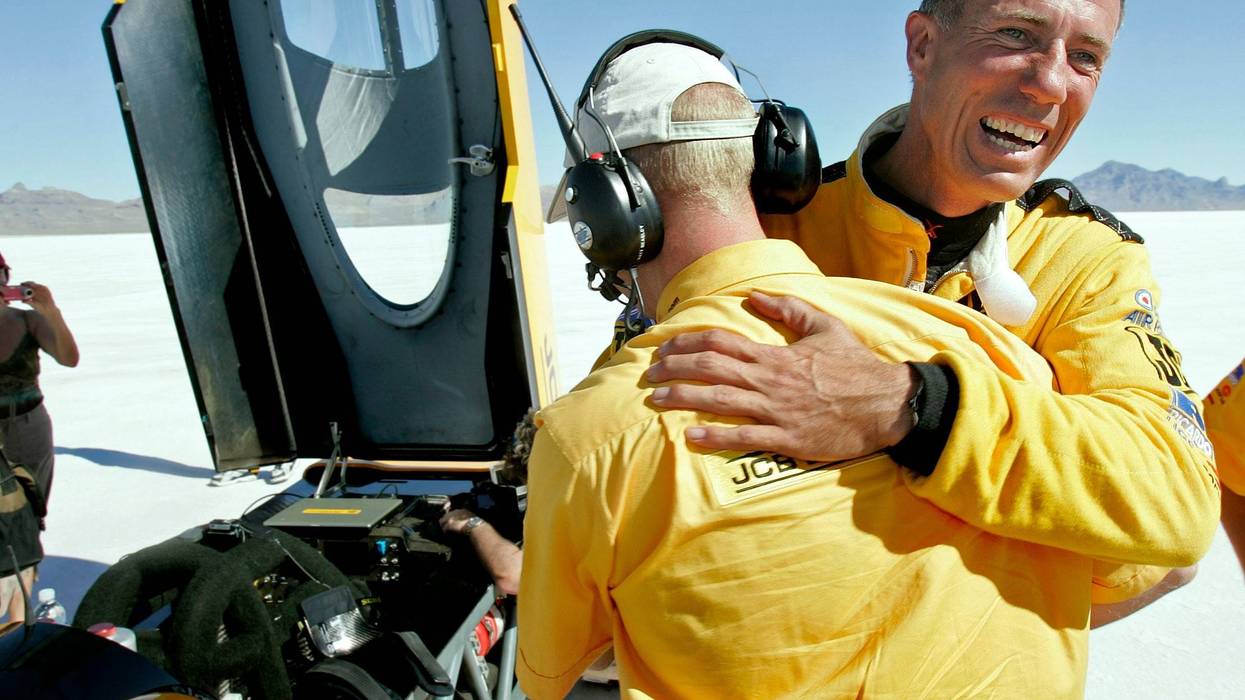 Driver who broke the sound barrier attempts another land speed record in Utah