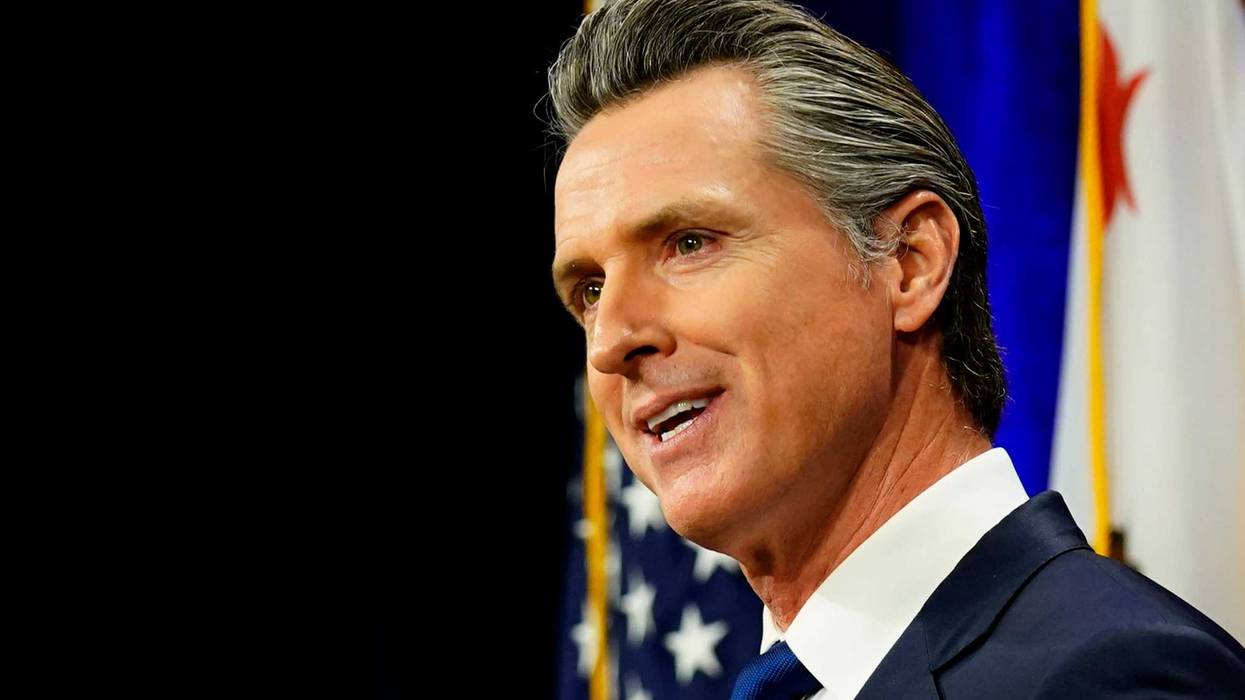 FILE - California Gov. Gavin Newsom delivers his annual State of the State address in Sacramento, Calif., Tuesday, March 8, 2022. On Tuesday, March 22, 2022, Newsom signed a law that will make abortions cheaper for people on private insurance plans. The new law bans private insurers from charging things like co-pays and deductibles for abortion services starting Jan. 1, 2023.