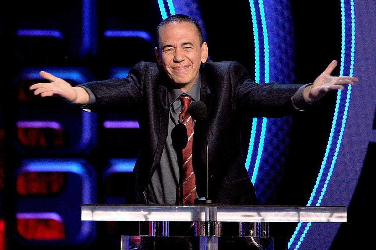 FILE - Comedian Gilbert Gottfried speaks onstage during the Comedy Central Roast of Roseanne Barr at Hollywood Palladium on August 4, 2012 in Hollywood, California.