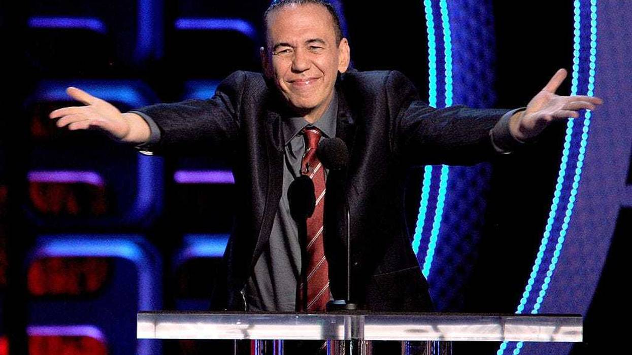 FILE - Comedian Gilbert Gottfried speaks onstage during the Comedy Central Roast of Roseanne Barr at Hollywood Palladium on August 4, 2012 in Hollywood, California.