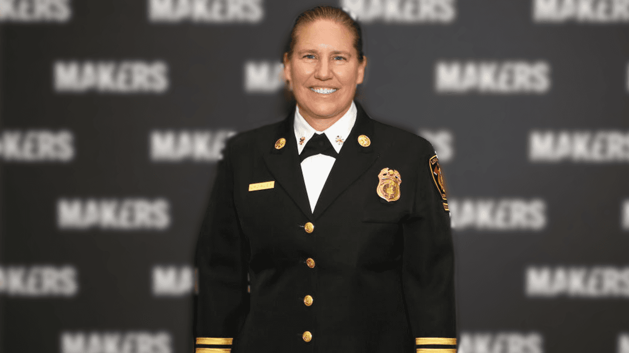 FILE - Deputy Chief, LAFD Kristin Crowley attends The 2019 MAKERS Conference at Monarch Beach Resort on Feb. 7, 2019 in Dana Point, Calif.