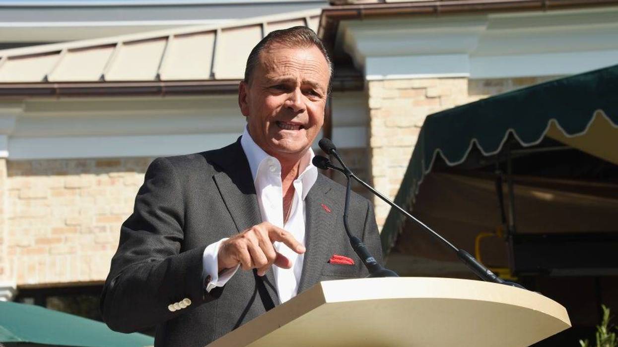 FILE - Developer Rick Caruso attends the Palisades Village grand opening private ribbon-cutting ceremony at Palisades Village on September 22, 2018 in Pacific Palisades, Calif.