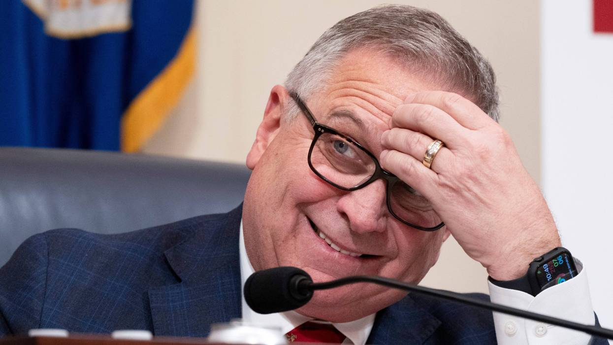 FILE - House Committee on Veterans' Affairs Chairman, Mike Bost, questions Department of Veterans Affairs Secretary Denis McDonough, during a hearing on whether the Veterans Affairs ignore and perpetrate sexual harassment, on Capitol Hill, Feb. 14, 2024, in Washington.