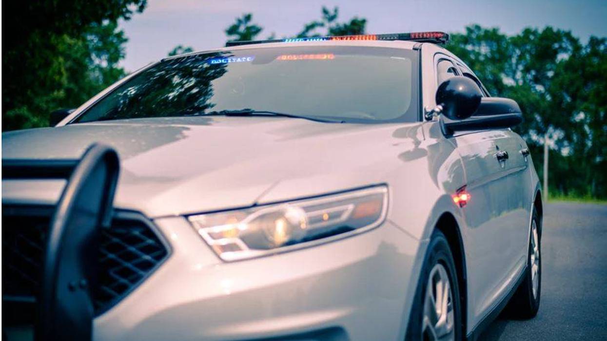 File image of a Connecticut State Police cruiser at investigation scene