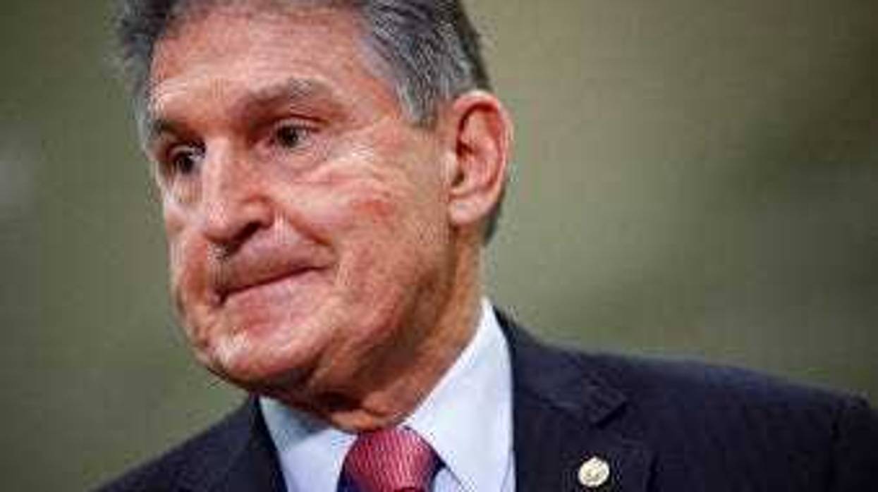 FILE - In this Feb. 5, 2020, file photo, Sen. Joe Manchin, D-W.Va., speaks with reporters on Capitol Hill in Washington. (AP Photo/Patrick Semansky, File)