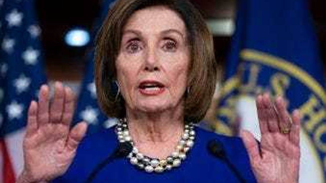 FILE - In this Feb. 6, 2020, file photo, Speaker of the House Nancy Pelosi, D-Calif., talks during a news conference at the Capitol in Washington. (AP Photo/J. Scott Applewhite, File)