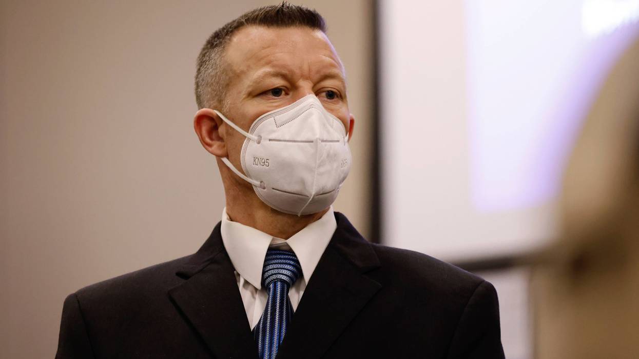 FILE - Paul Flores listens during his murder trial in Monterey County Superior Court in Salinas, Calif., on July 18, 2022. Paul Flores, the man convicted of murdering California college student Kristin Smart after she disappeared in 1996, is scheduled for a sentencing hearing on Friday, March 10, 2023.