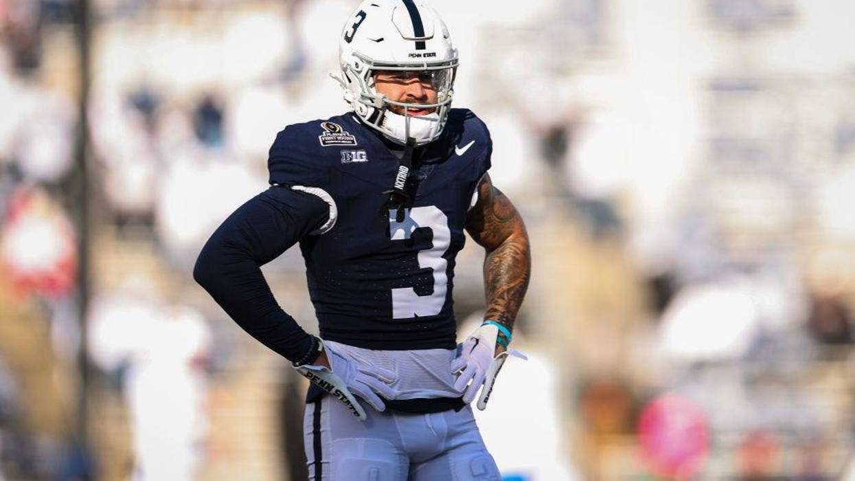 FILE Photo: Julian Fleming #3 of the Penn State Nittany Lions looks on before the game against the Southern Methodist Mustangs at Beaver Stadium on December 21, 2024 in State College, Pennsylvania.