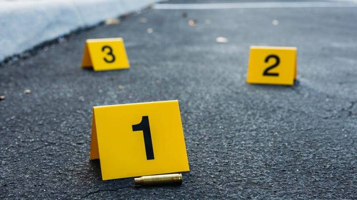 file photo of evidence markers