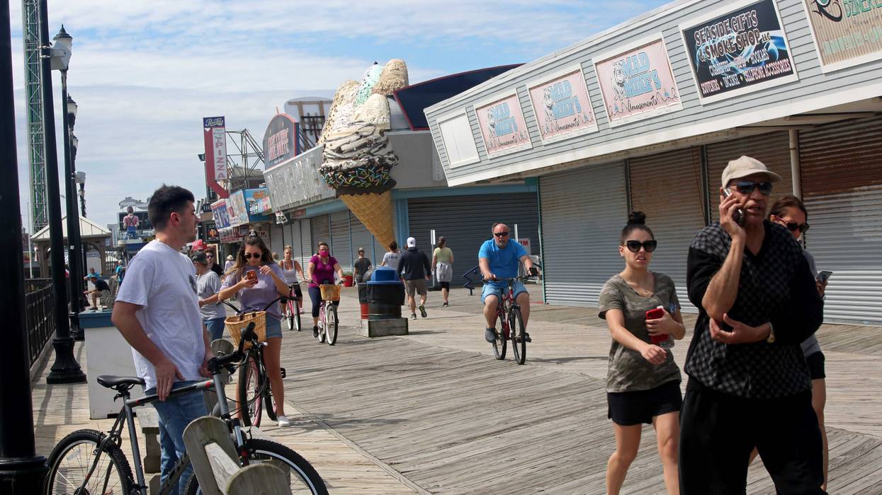 File photo: People traverse the Seaside Heights boardwalk in Seaside Heights, New Jersey