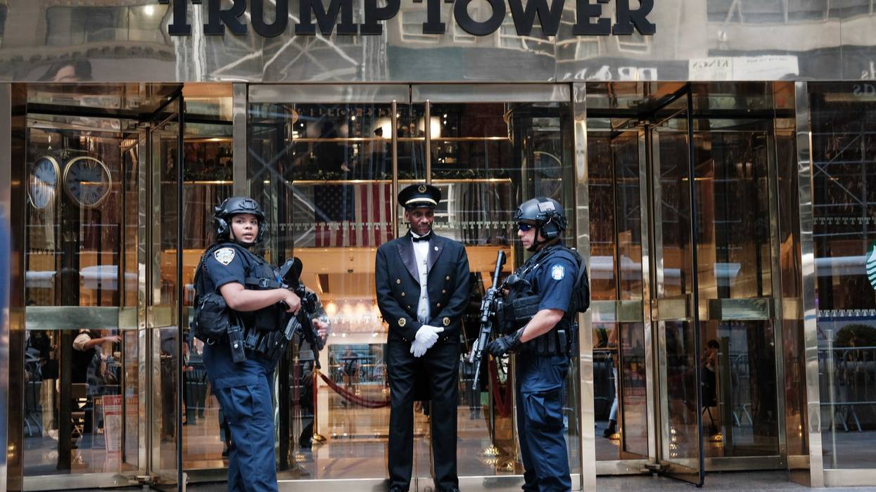 File photo: Police stand outside of Trump Tower on September 26, 2019 in New York City