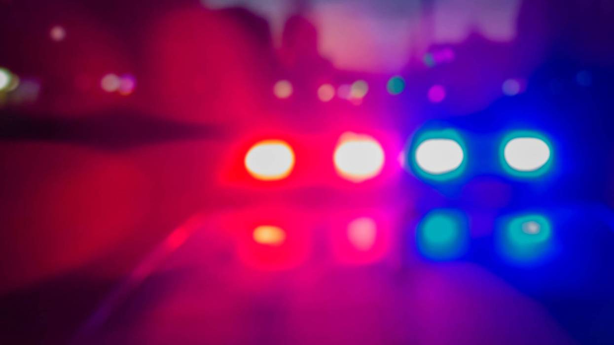 FILE: Police lights at night.