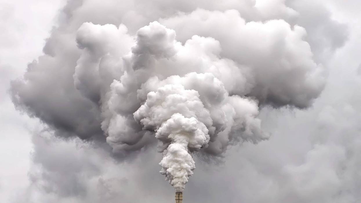 FILE: Smoke from factory pipe.