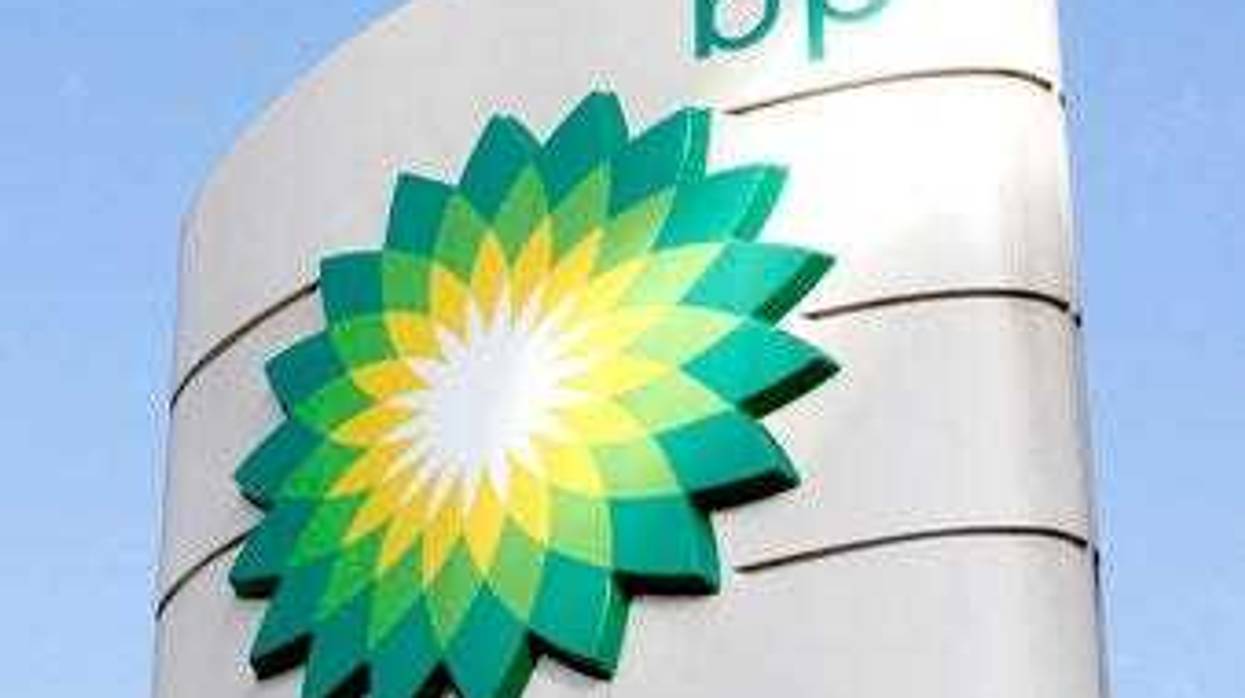 FILE - This Tuesday, Aug. 1, 2017 file photo shows the BP logo at a petrol station in London. (AP Photo/Caroline Spiezio, File)