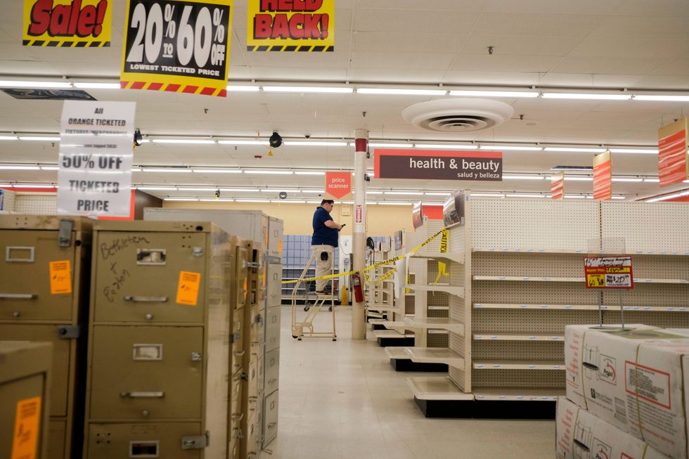 FILE - While many shelves are empty, furniture and fixtures are on still on sale at the Kmart in Avenel, N.J., Monday, April 4, 2022. When the Kmart in Avenel closes its doors on April 16, it will leave only three remaining U.S. locations for the former retail powerhouse. It