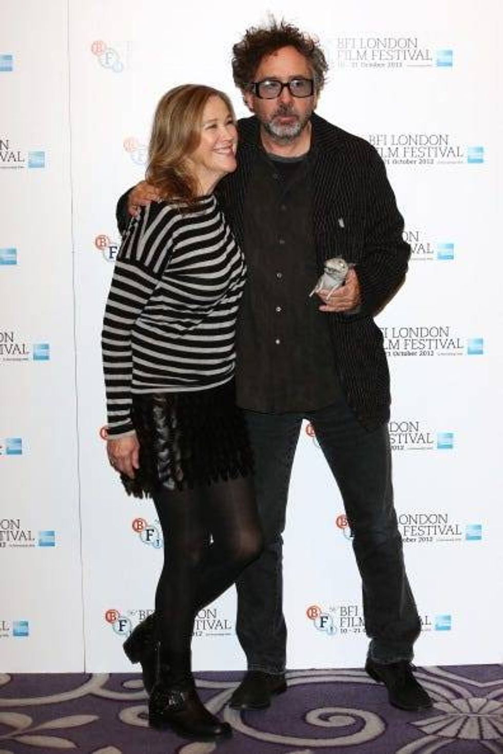 Filmmaker Tim Burton and actress Catherine O