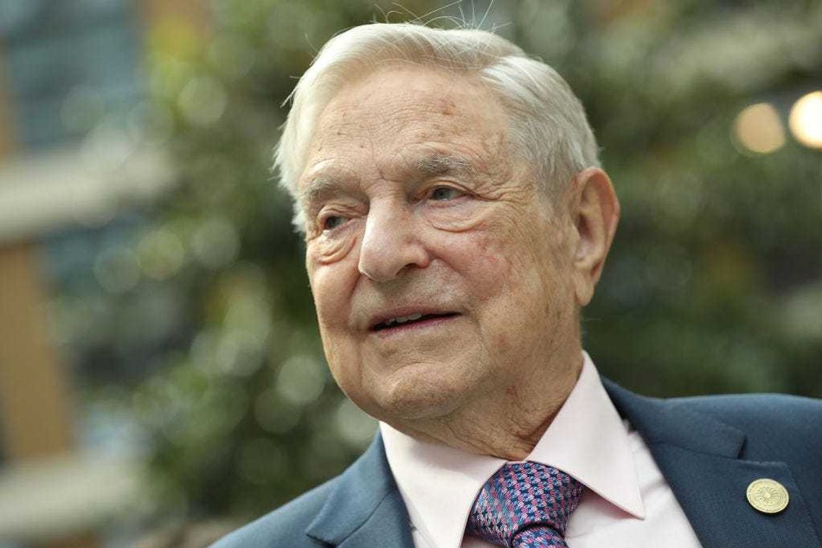 Financier and philanthropist George Soros attends the official opening of the European Roma Institute for Arts and Culture (ERIAC) at the German Foreign Ministry on June 8, 2017 in Berlin, Germany. A representative for Soros said the billionaire returned a CARES Act stimulus check. (Photo by Sean Gallup/Getty Images)