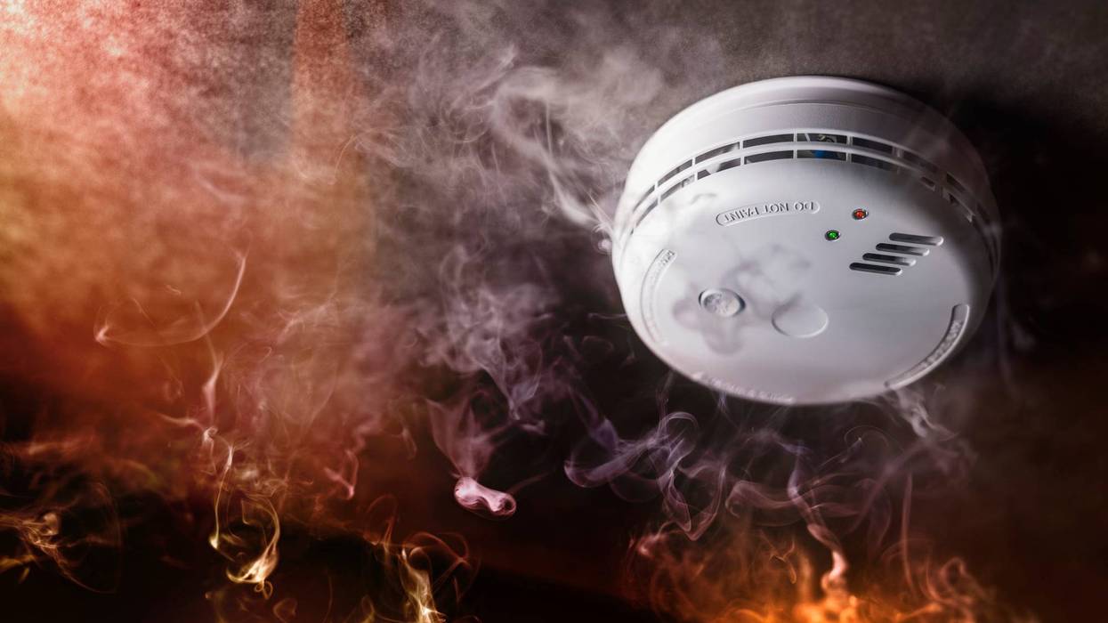 Fire alarm during fire