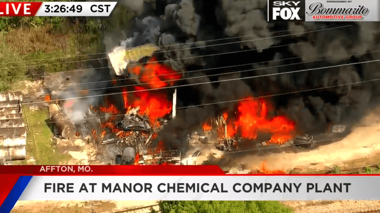 Fire at chemical plant