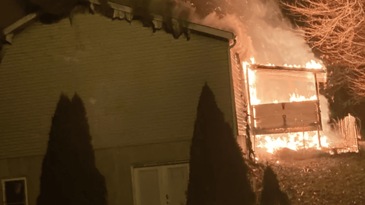 Fire at home in Brady Township