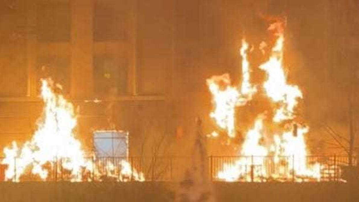 Fire at hotel