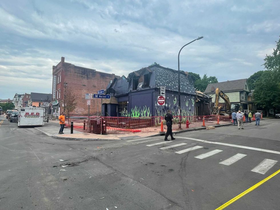 Fire at The Old Pink in Buffalo
