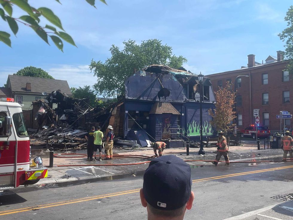 Fire at The Old Pink in Buffalo