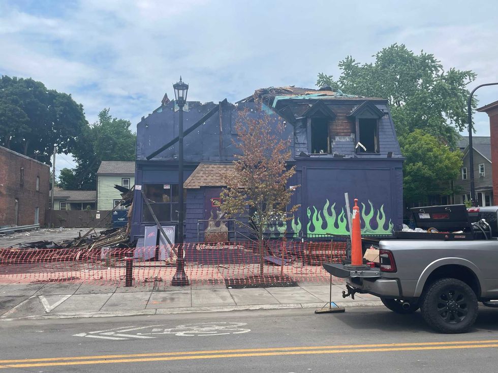 Fire at The Old Pink in Buffalo