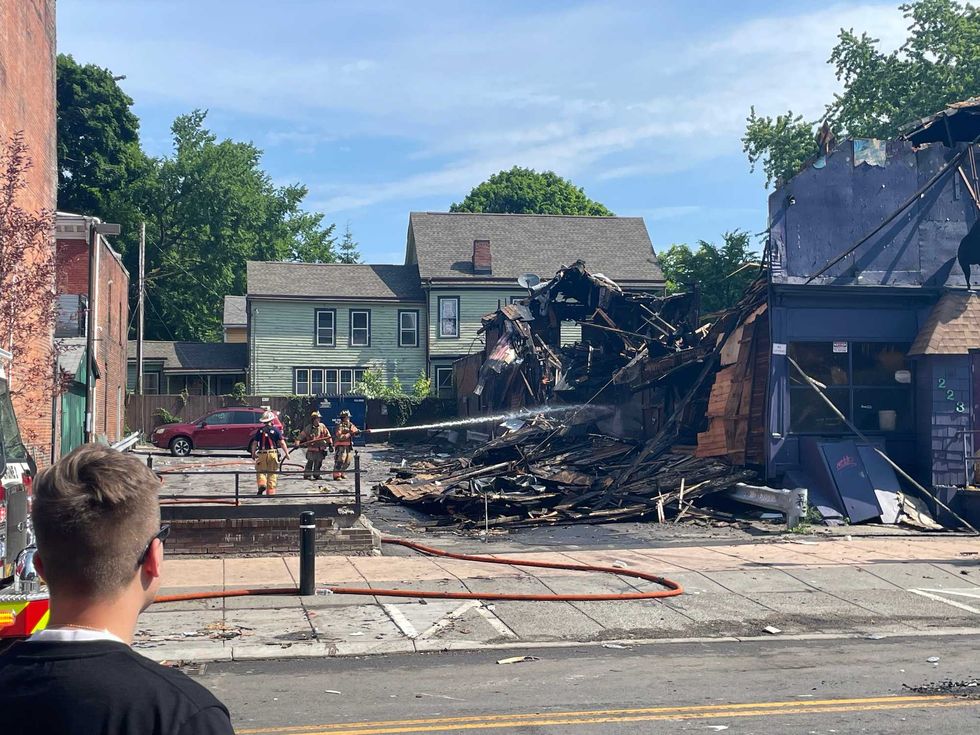 Fire at The Old Pink in Buffalo