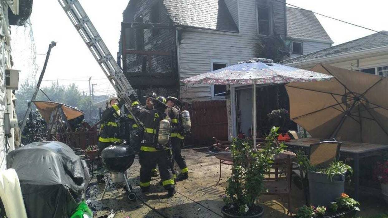 Fire crews responded July 1, 2020, to a fire in the 2400 block of North Mason Avenue.