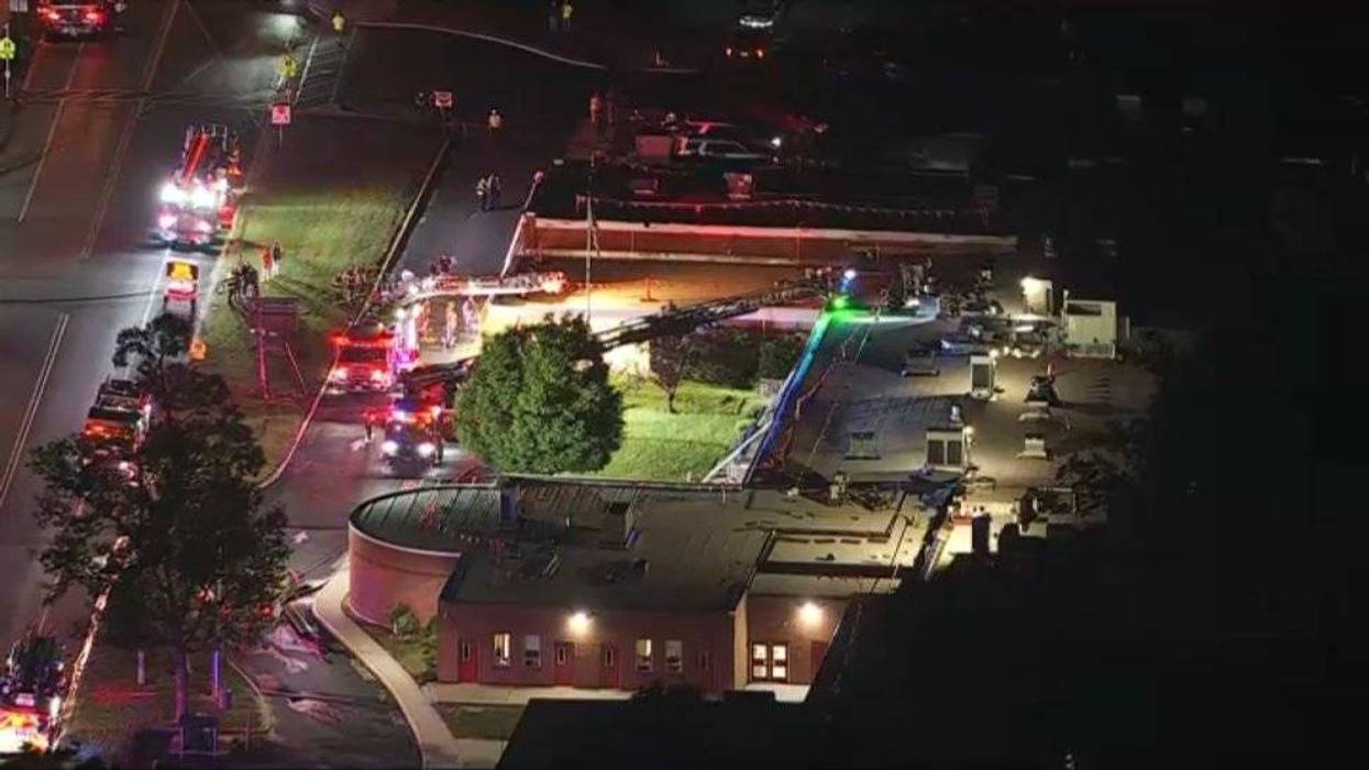 Fire crews responding at a Lindenwold elementary school