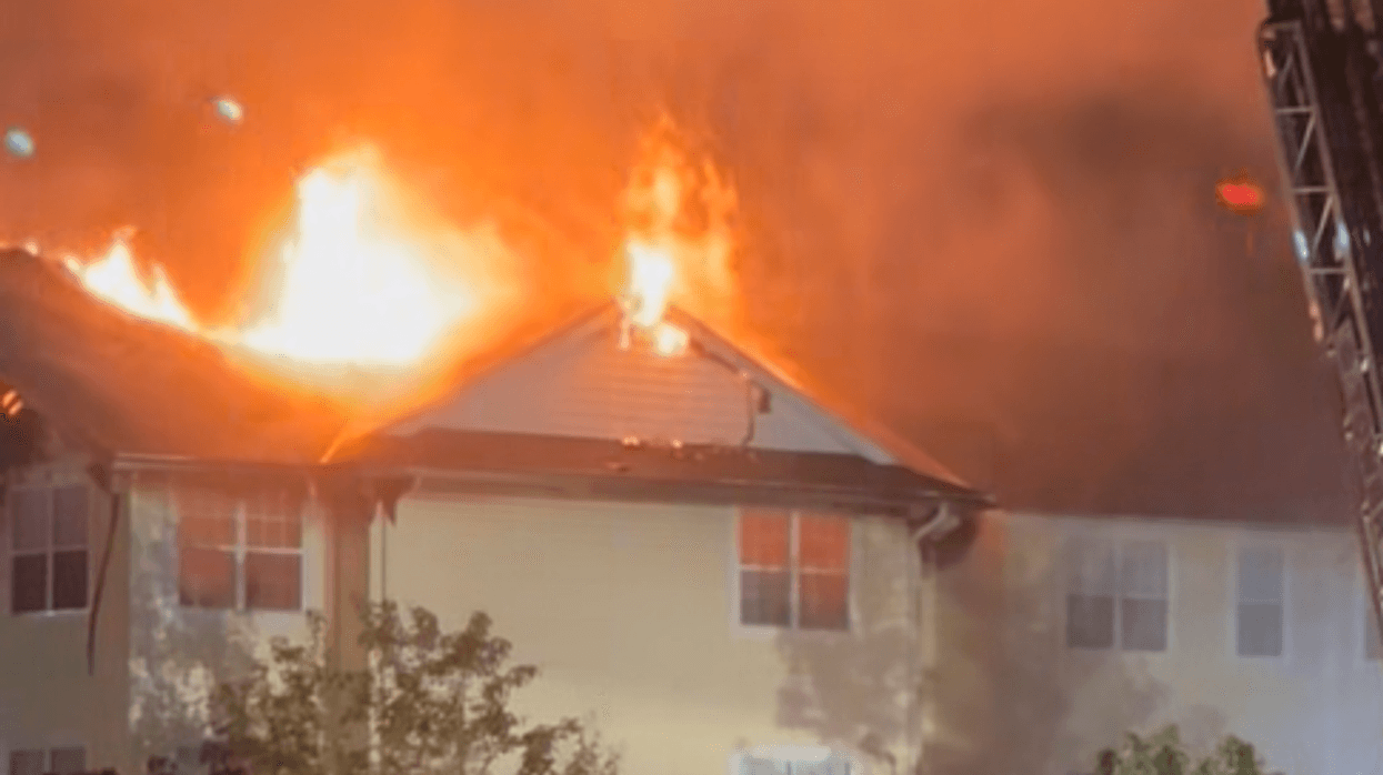 Fire early Sunday at an apartment complex in Groton