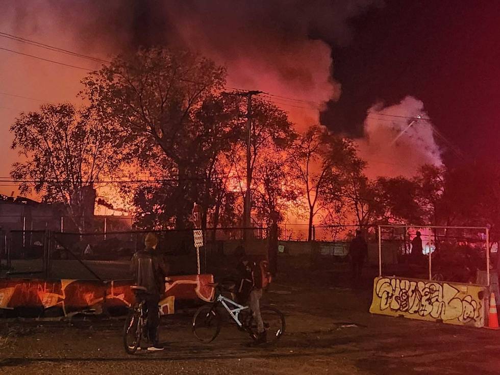Fire, Kmart, Lake Street, Minneapolis