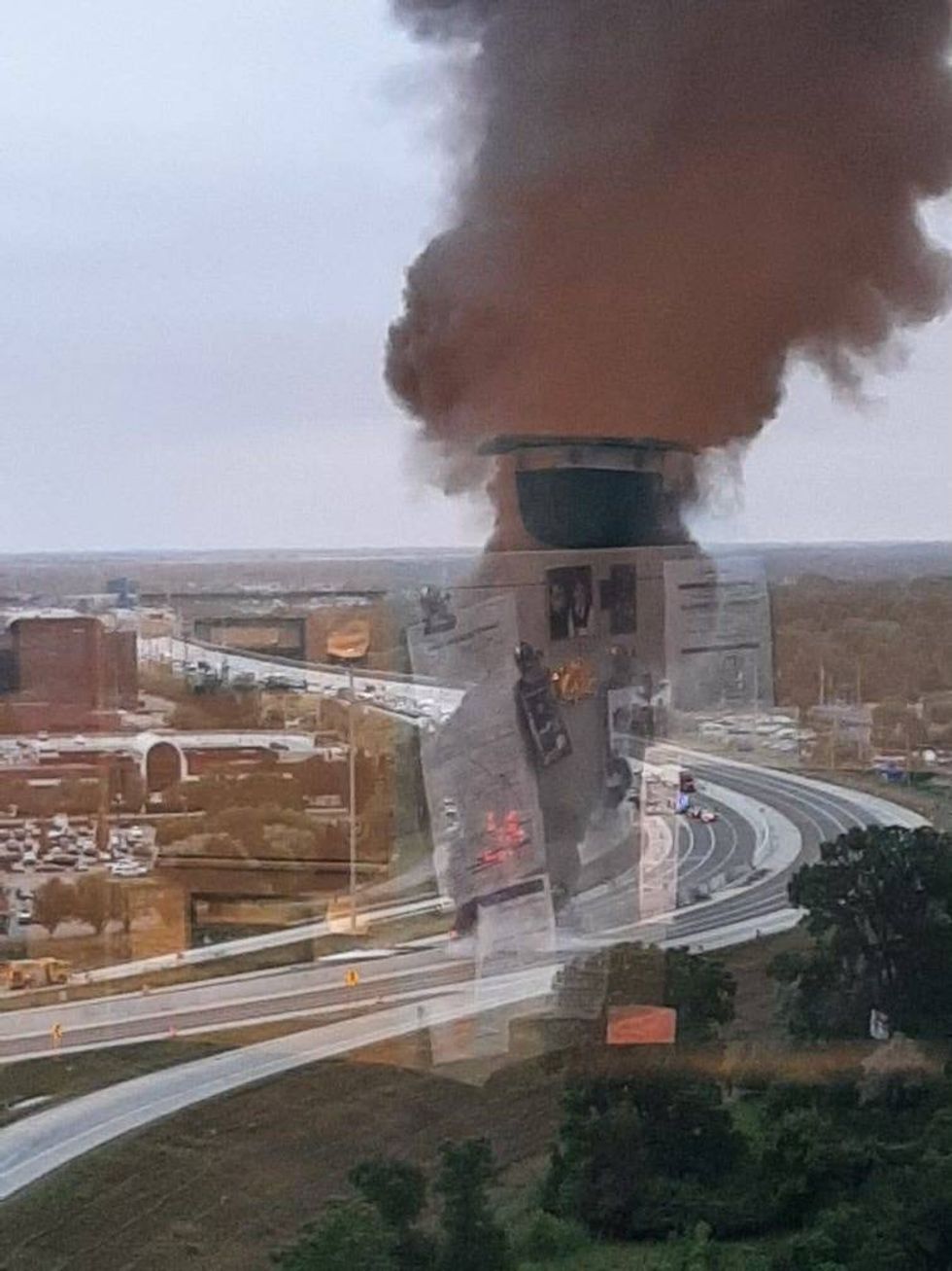 fire on I-75