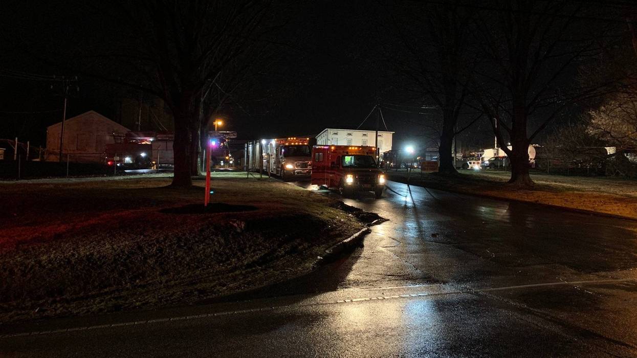 Fire spread from a shed to a 10,000 tank at the Coopers Creek Chemical Corporation in West Conshohocken.